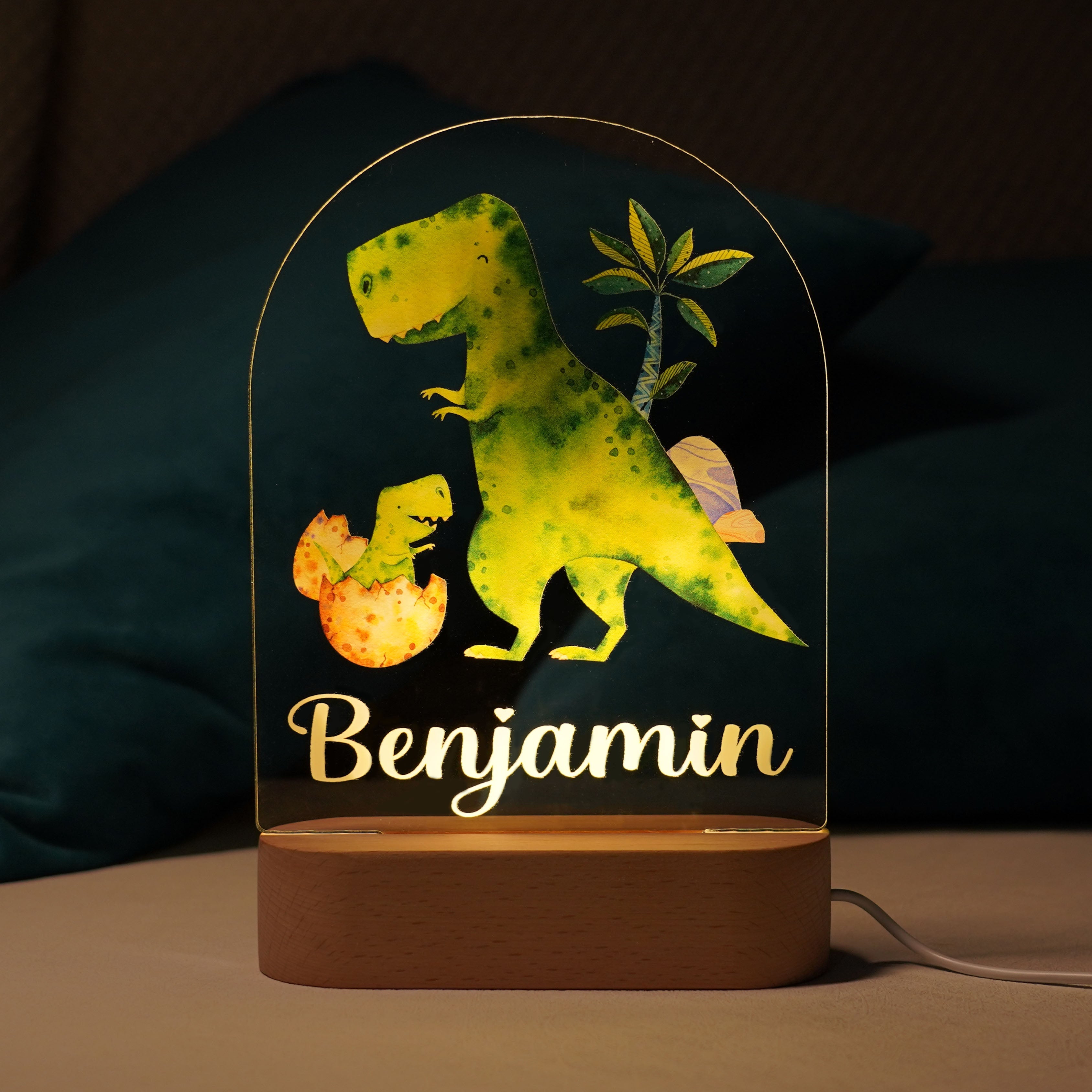 Personalized Baby Name Animal Style Night Light