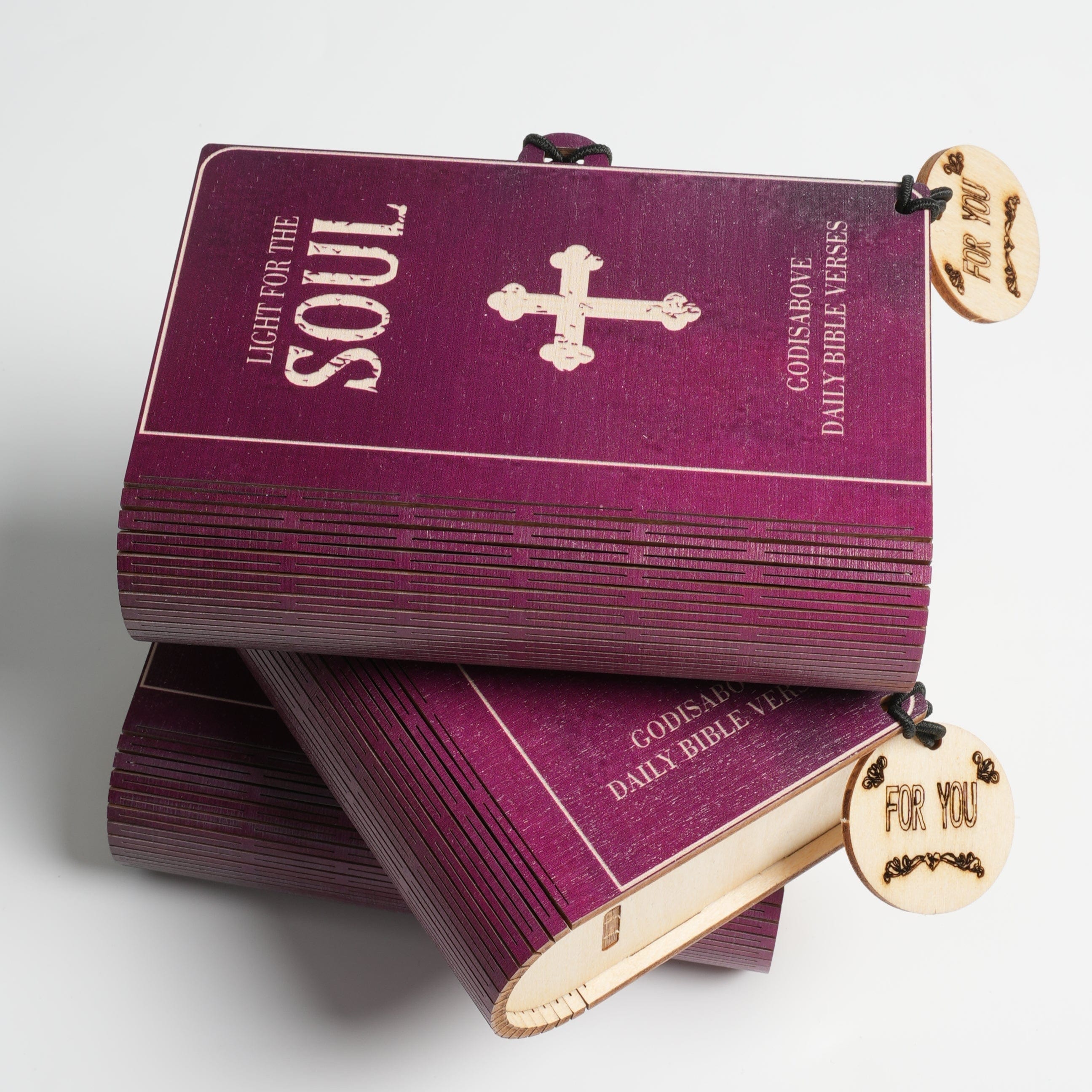 (GIFTING OFFER) Handmade Wooden Box 90 Day Bible Verses (Comes With Christian Gifts)