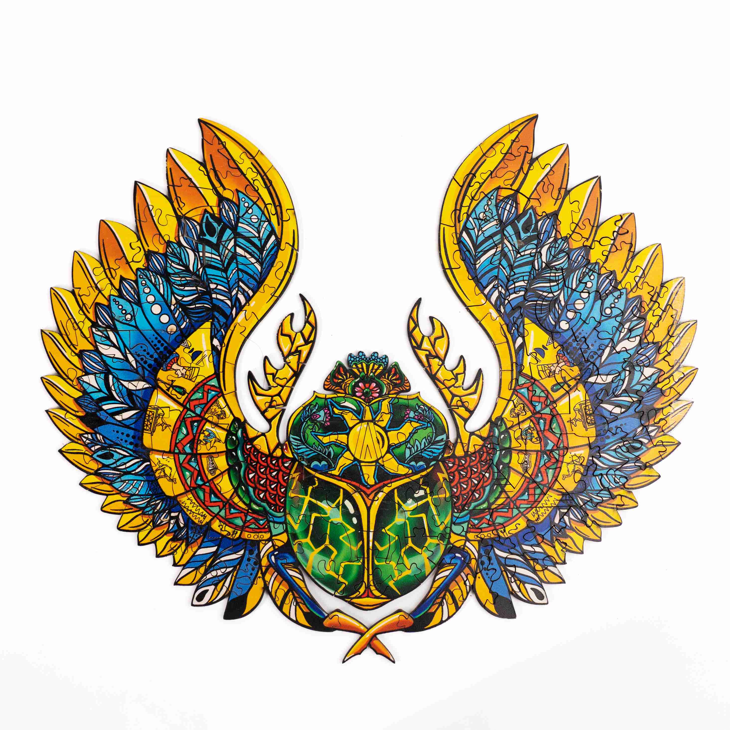 Golden Scarab Wooden Jigsaw Puzzle