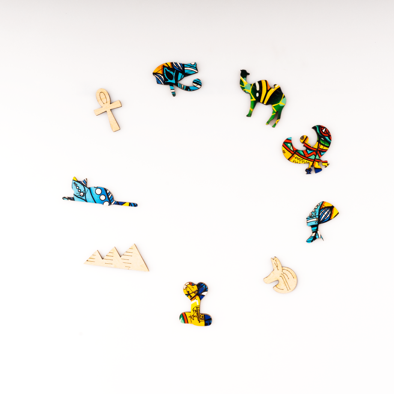 Golden Scarab Wooden Jigsaw Puzzle