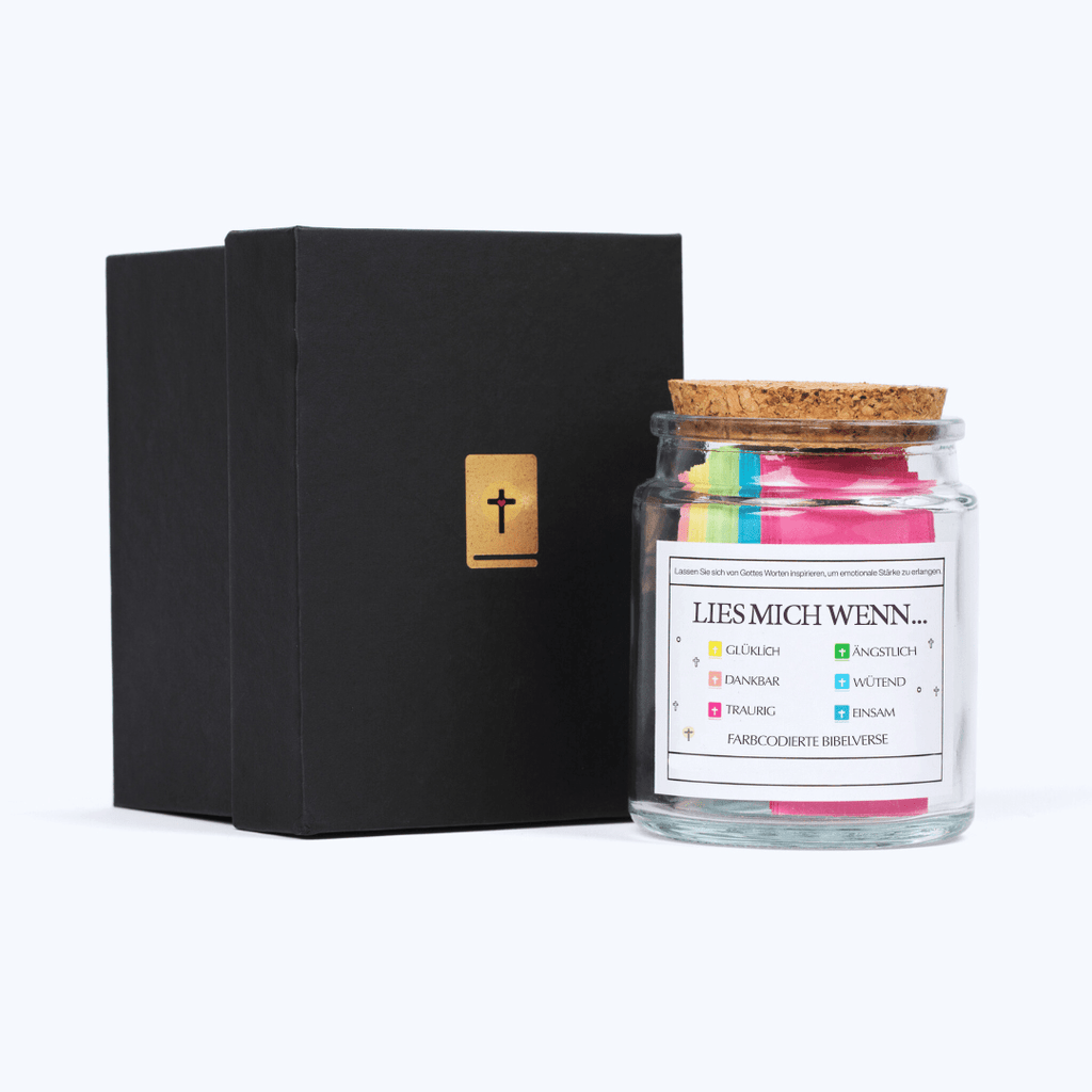 Handgemachte 90 Tage Bibel Verse Jar (Kommt mit Christlichen Geschenk-Box)