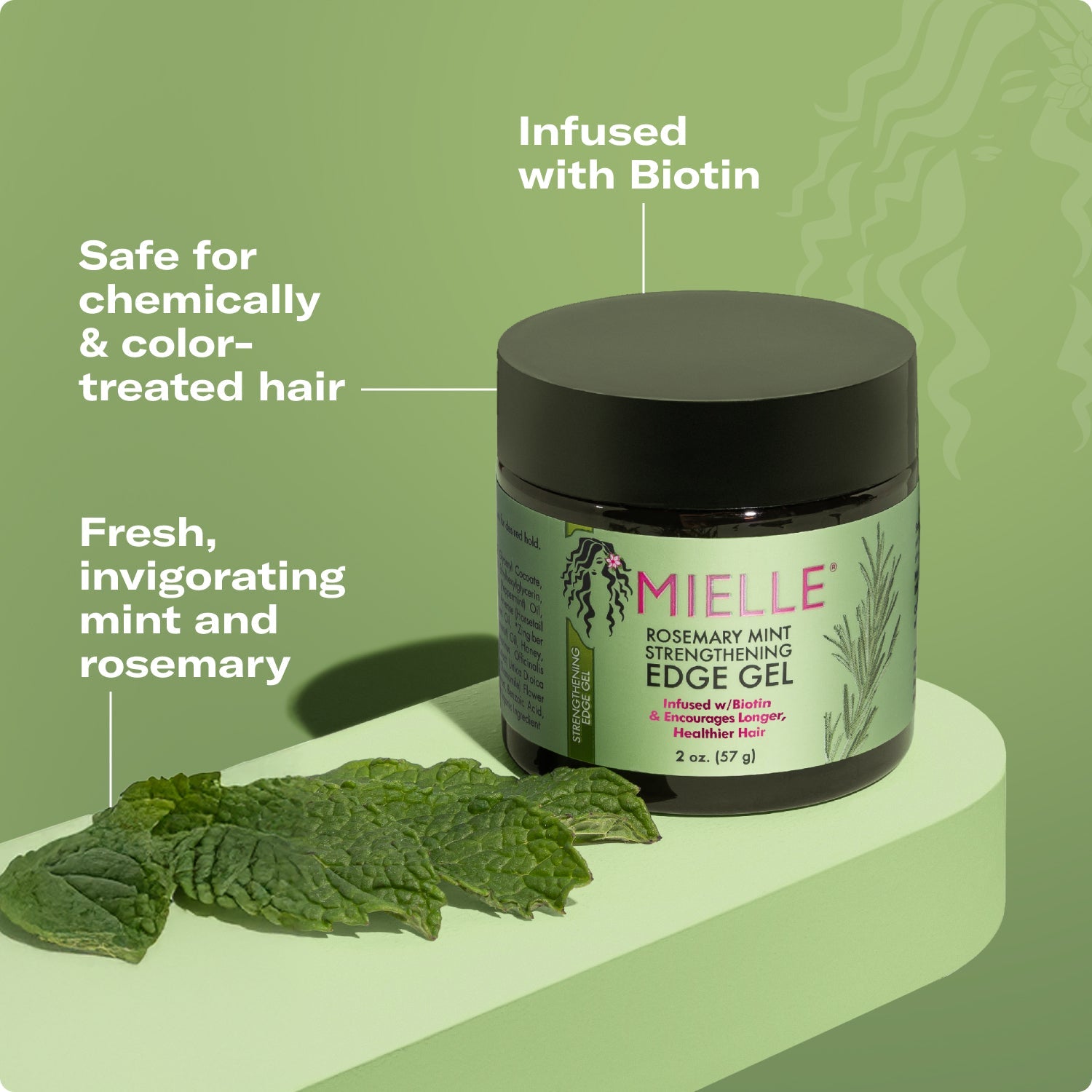 Mielle Rosemary Mint Hair Strengthening Edge Gel