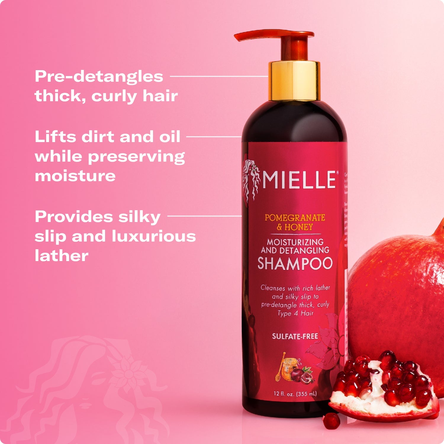 Mielle Pomegranate & Honey Detangling Shampoo