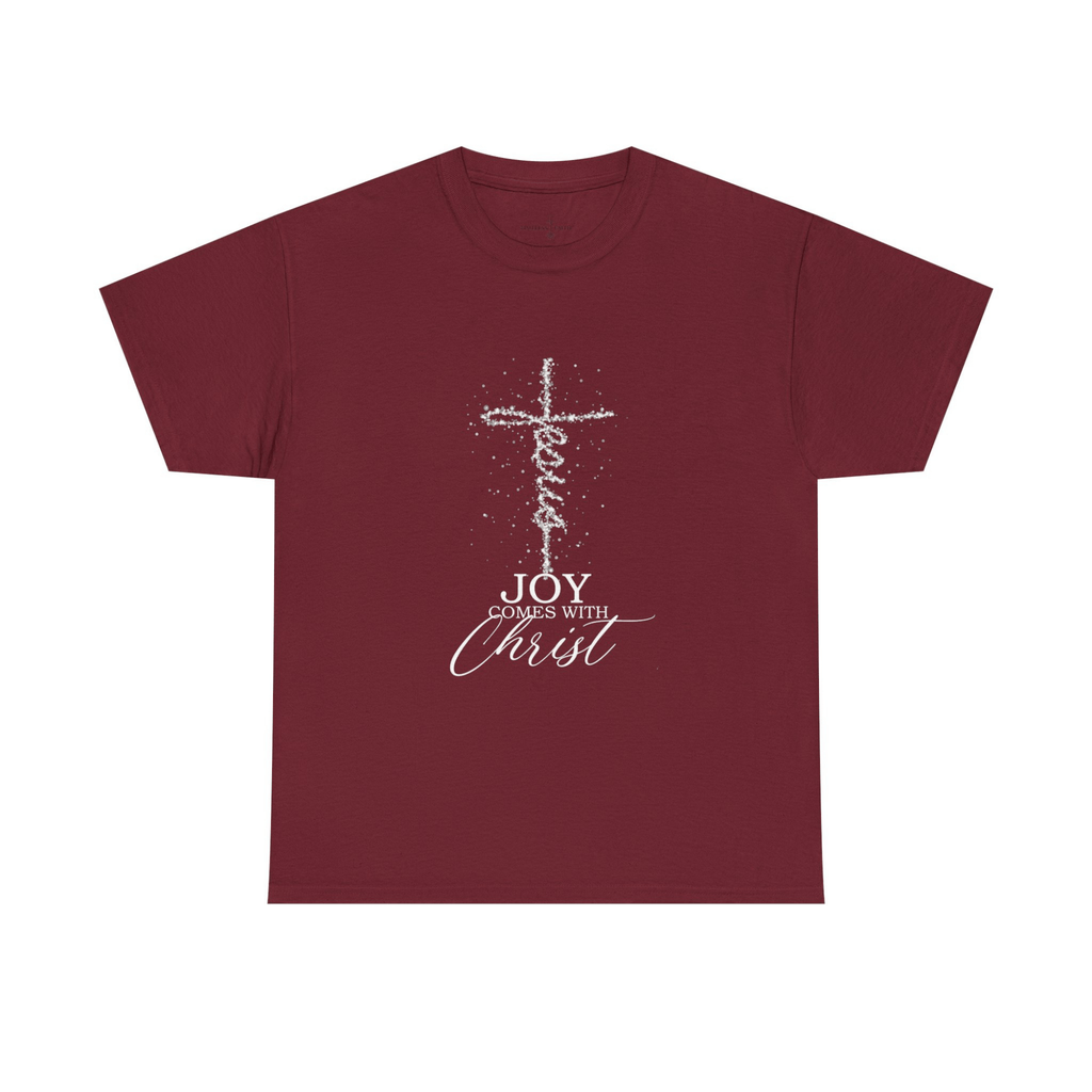 JOY COMES WITH CHRIST TEE