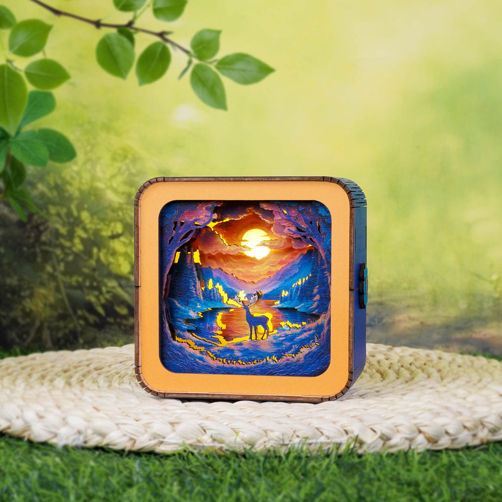 Forest Fantasy Deer Kit- 3D Wooden Puzzle Night Light