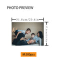 500-piece custom puzzle photo preview featuring a family enjoying time together.