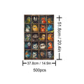 500 piece Cute Birds puzzle featuring colorful and charming bird illustrations for puzzle lovers.