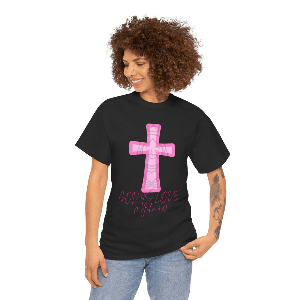 PINK CROSS TEE