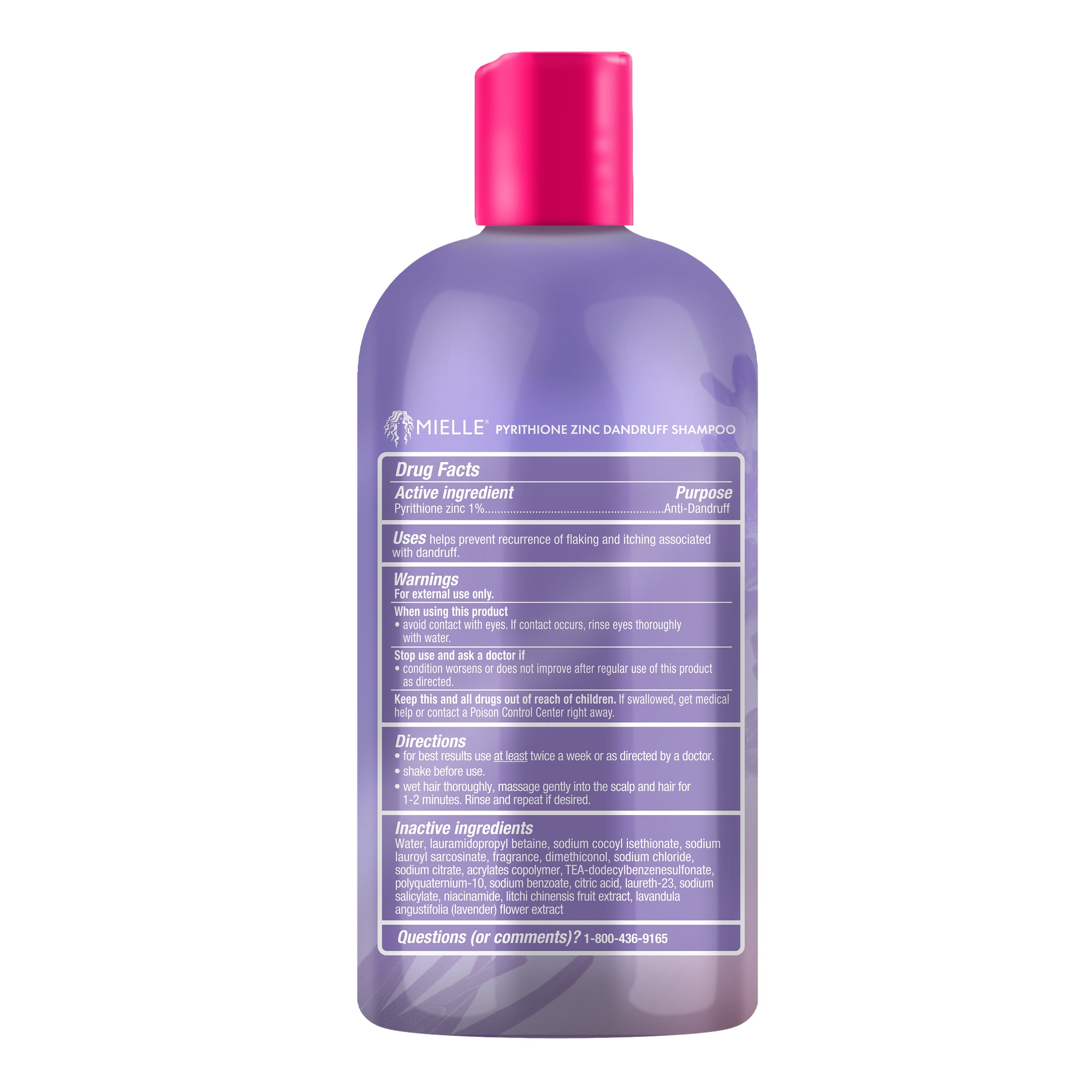 MIELLE Lavender & Lychee Scalp Moisturizing Shampoo