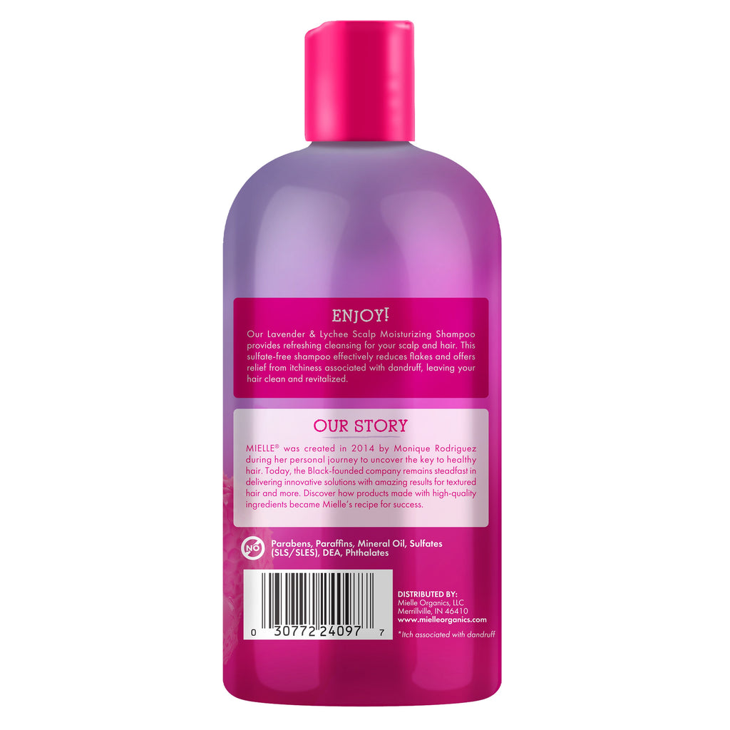 MIELLE Lavender & Lychee Scalp Moisturizing Shampoo
