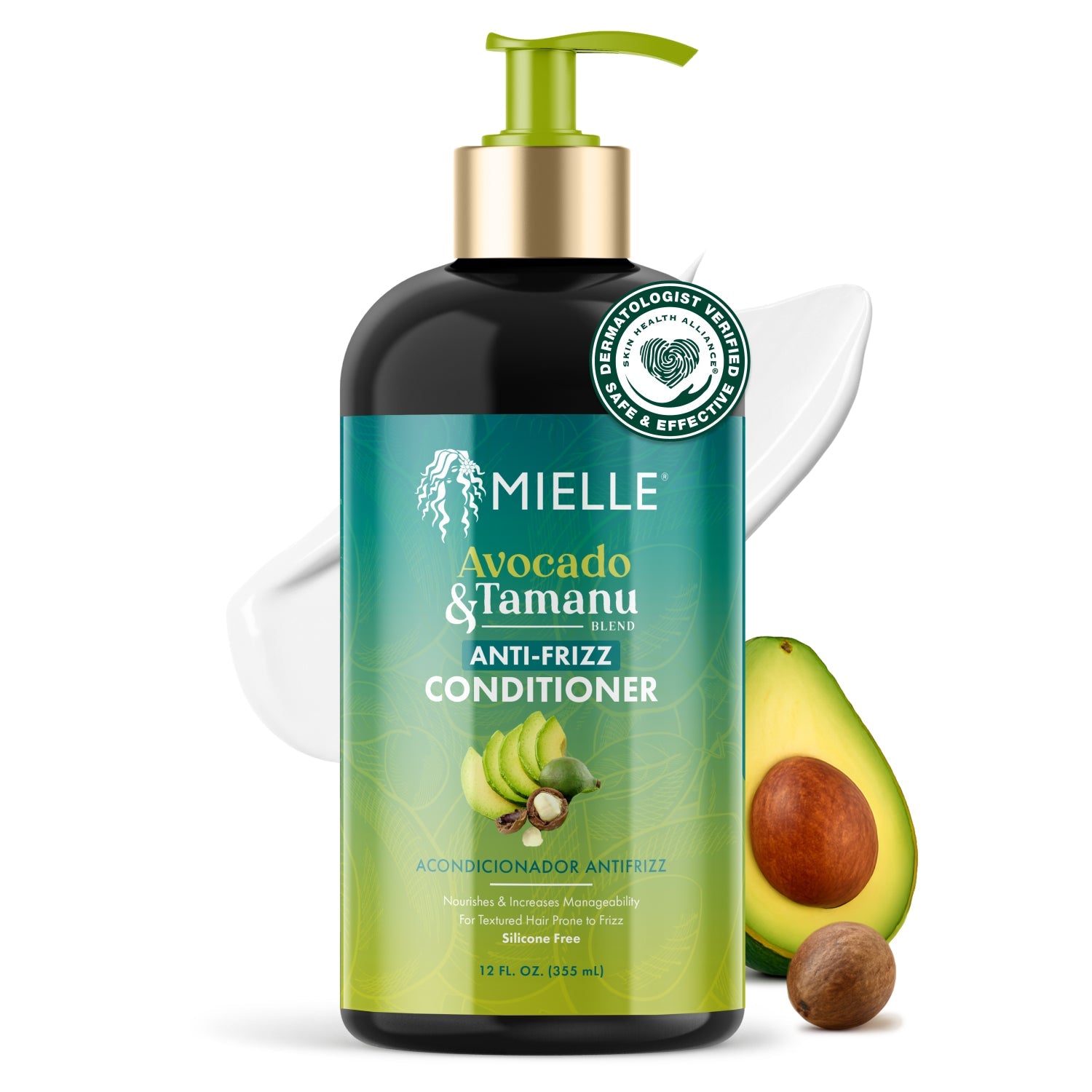 MIELLE Avocado & Tamanu Anti-Frizz Conditioner