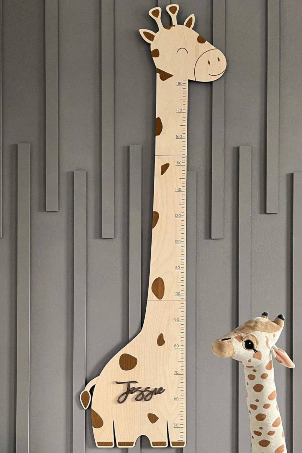 Personalized Wooden Giraffe Growth Chart Ruler