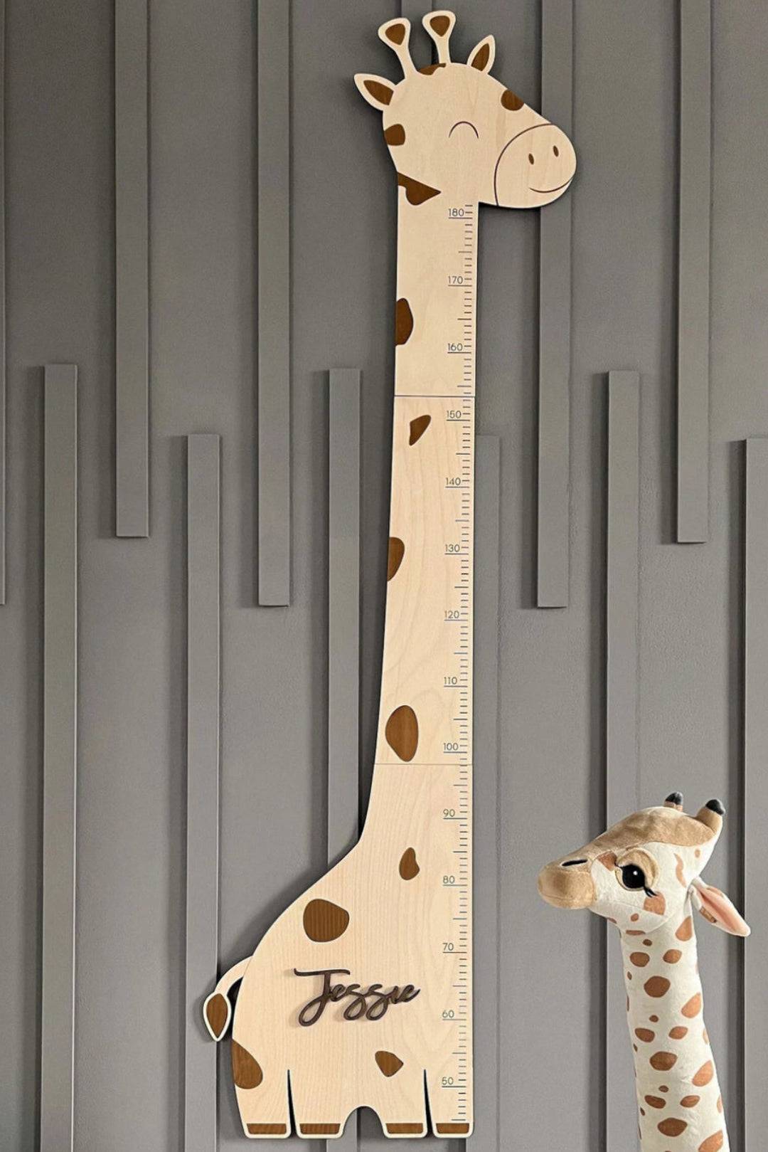 Personalized Wooden Giraffe Growth Chart Ruler