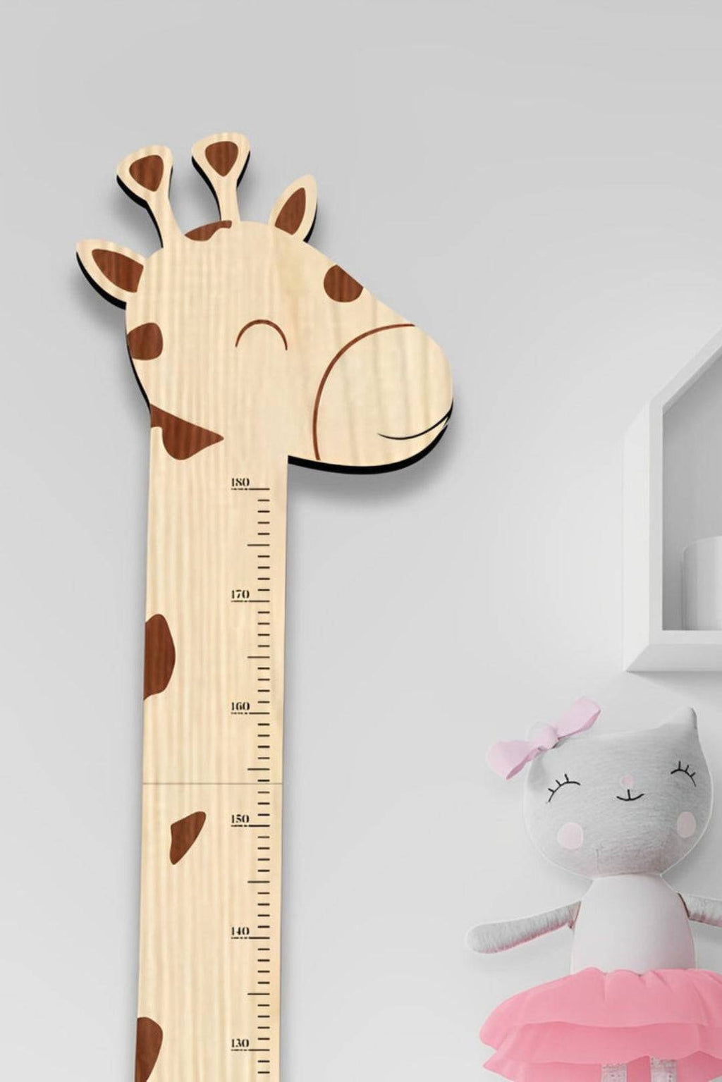 Personalized Wooden Giraffe Growth Chart Ruler