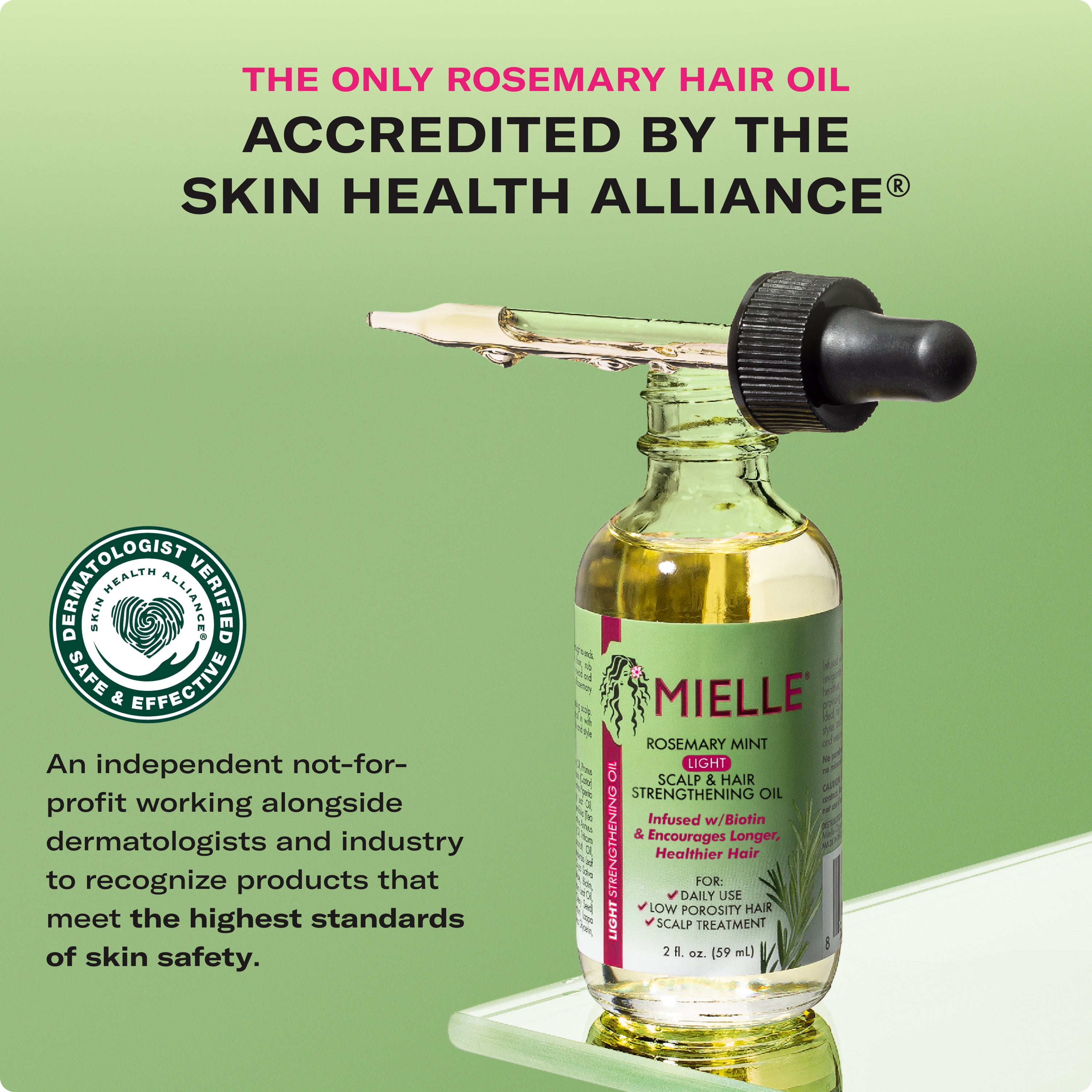 MIELLE Rosemary Mint Light Scalp & Hair Strengthening Oil