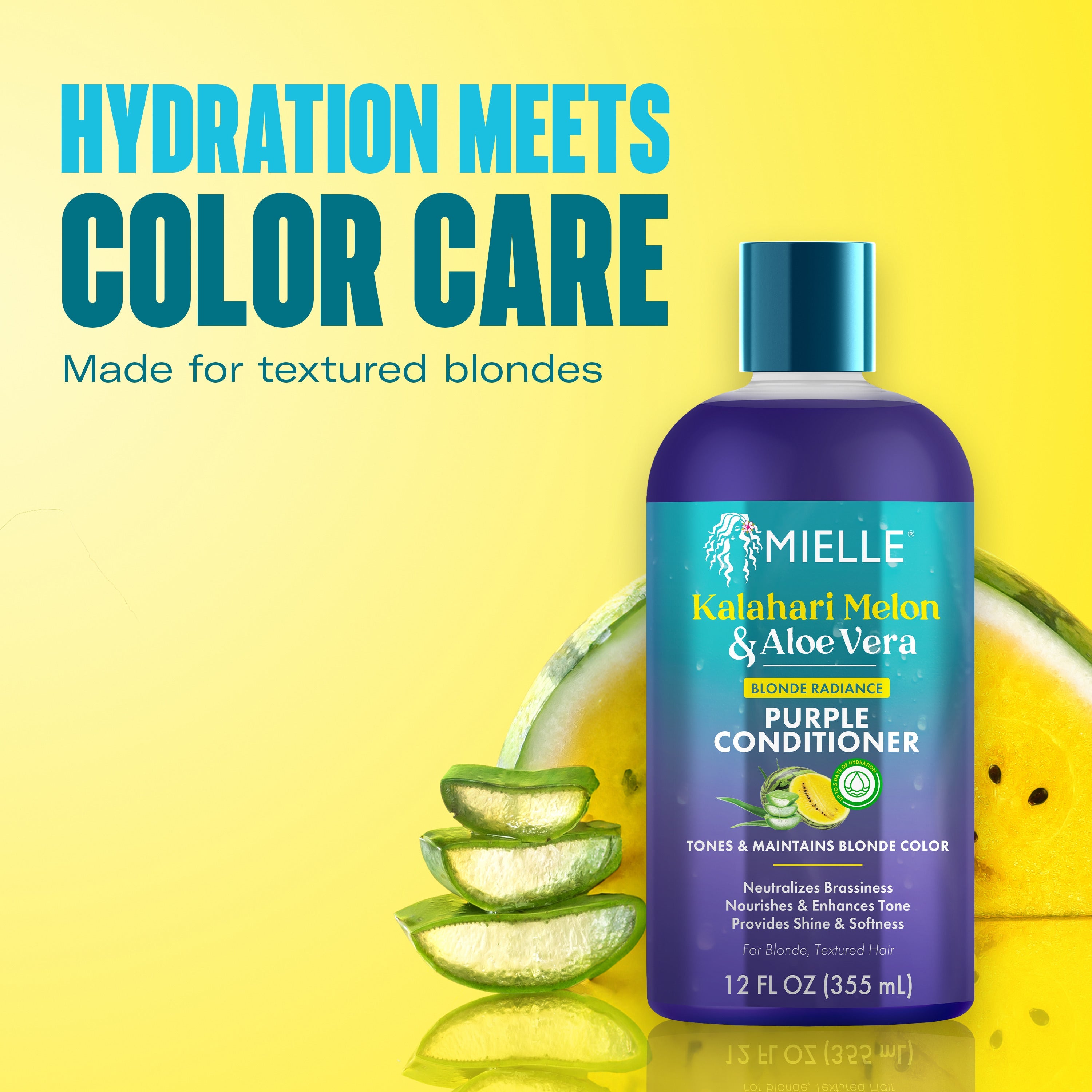 MIELLE Kalahari Melon & Aloe Vera Blonde Radiance Purple Conditioner