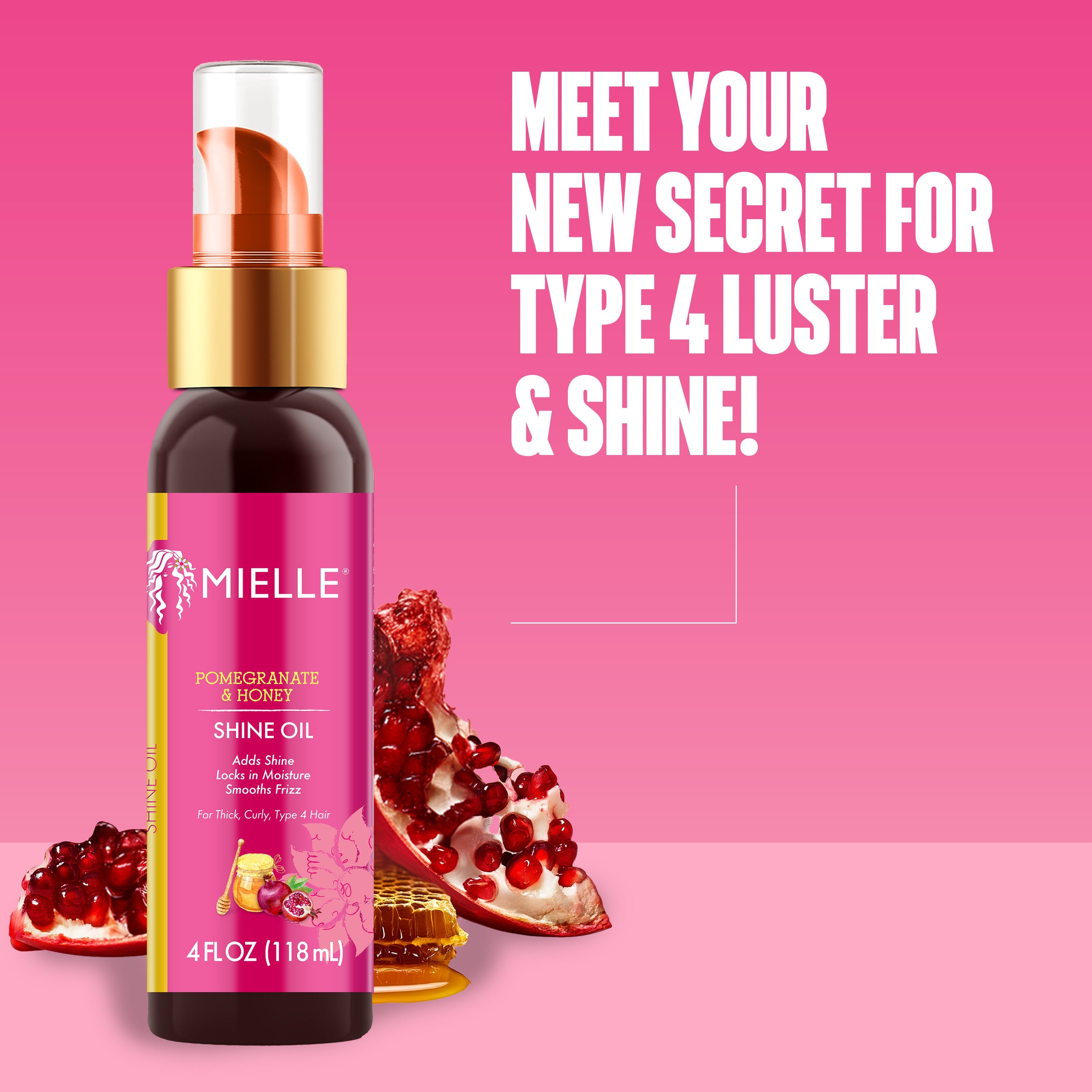 MIELLE Pomegranate & Honey Shine Oil