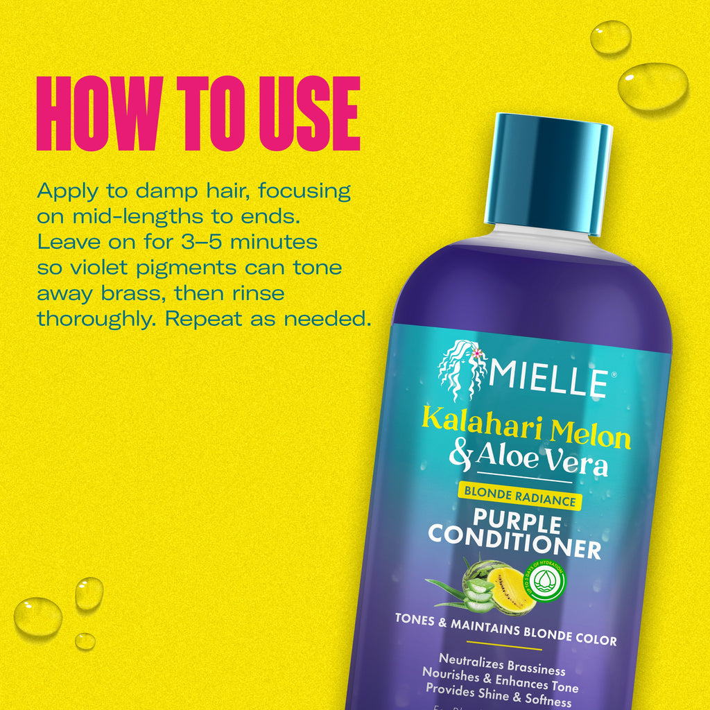 MIELLE Kalahari Melon & Aloe Vera Blonde Radiance Purple Conditioner