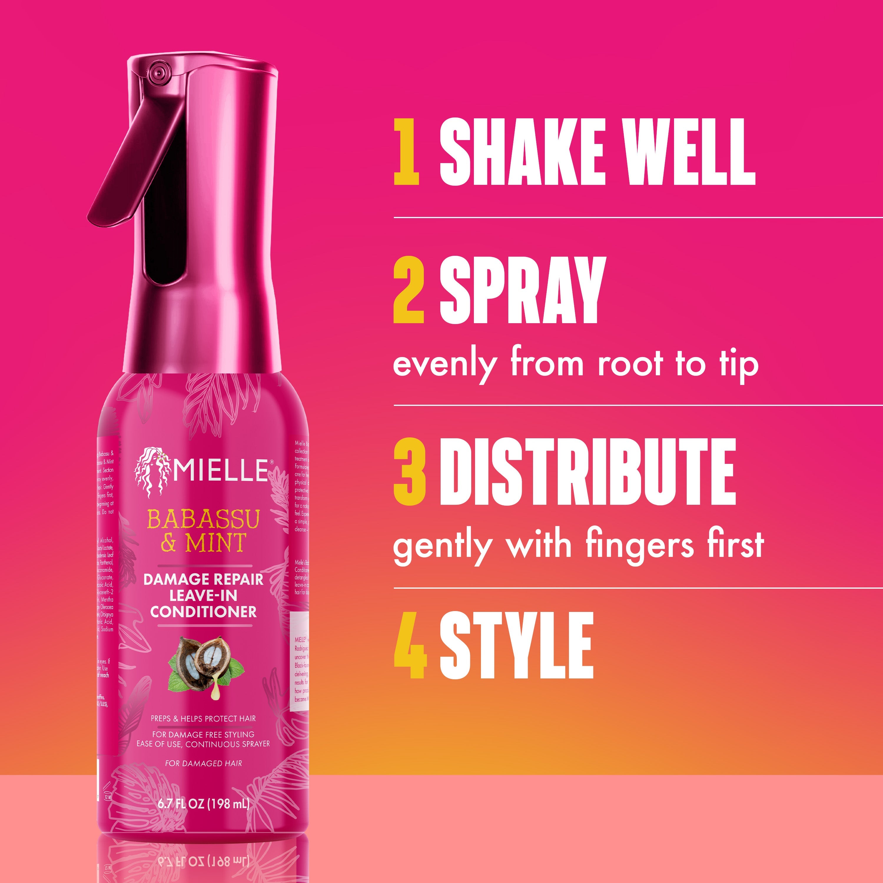 MIELLE Babassu & Mint Damage Repair Leave-In Conditioner