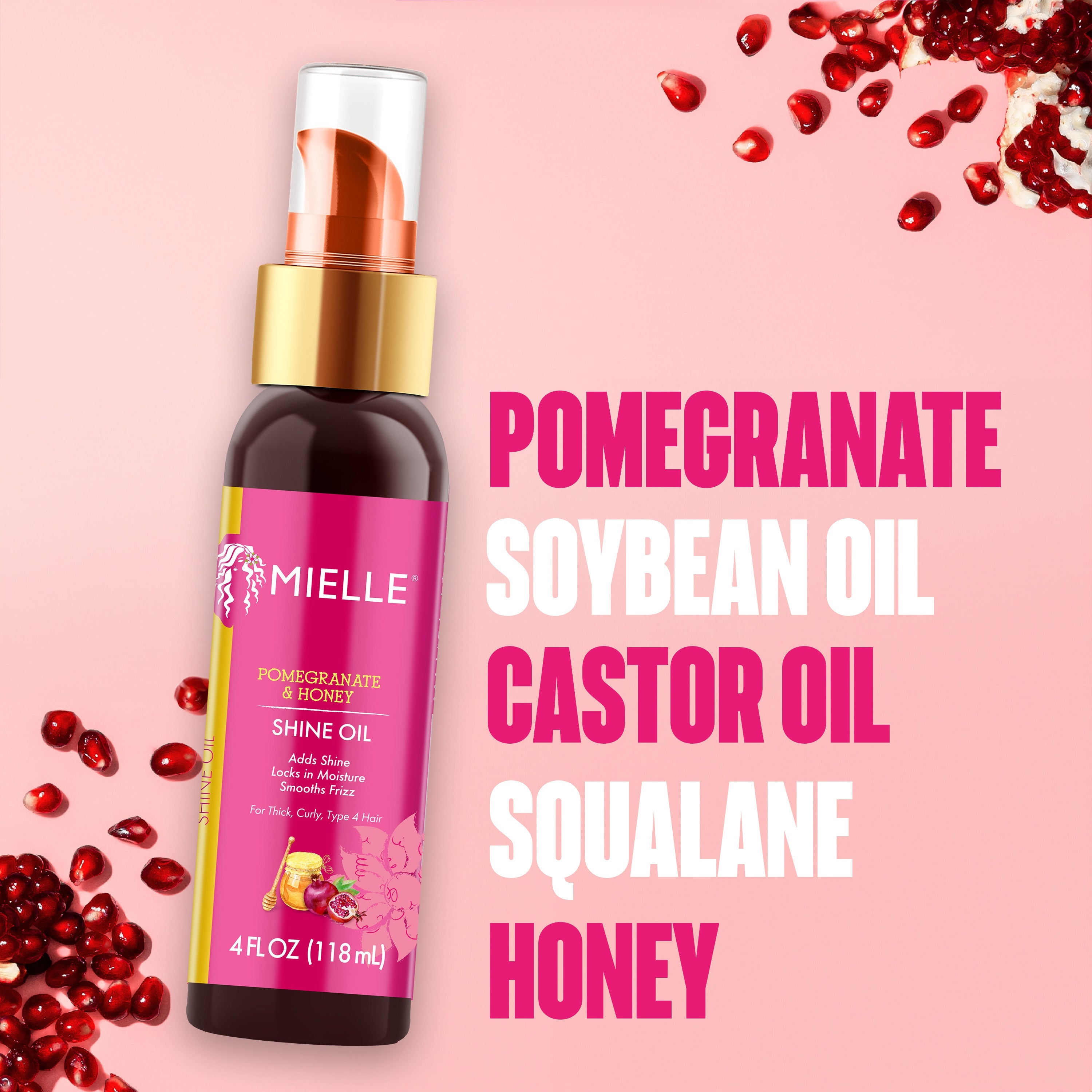 MIELLE Pomegranate & Honey Shine Oil