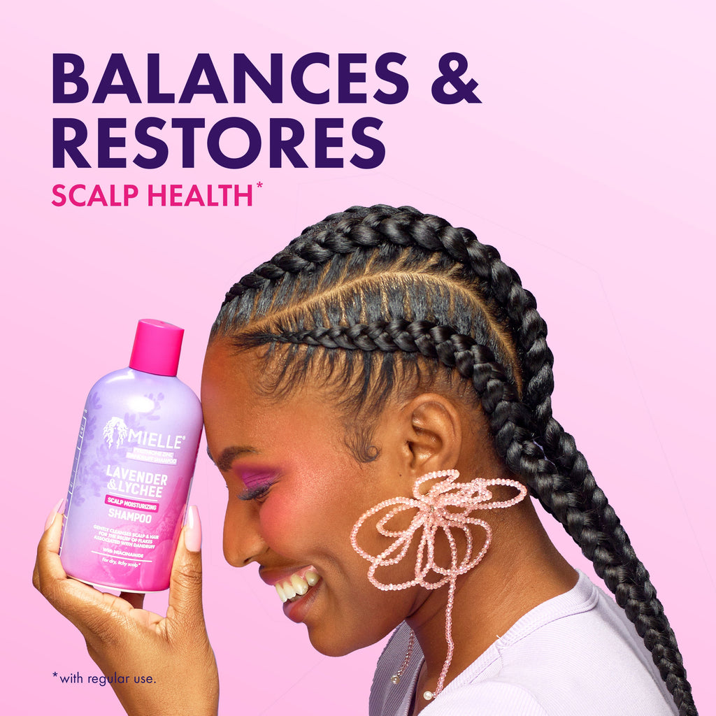 MIELLE Lavender & Lychee Scalp Moisturizing Shampoo