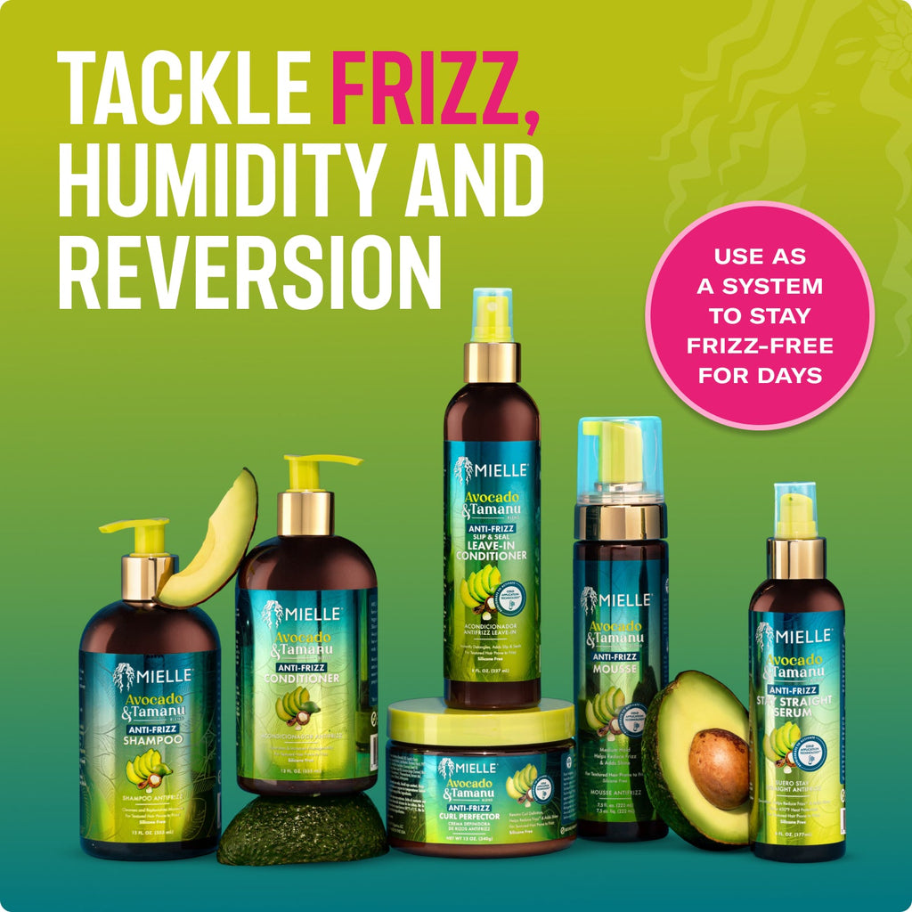 MIELLE Avocado & Tamanu Anti-Frizz Slip & Seal Leave-In Conditioner