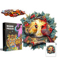 3D Northern Cardinal Wooden Jigsaw Puzzle