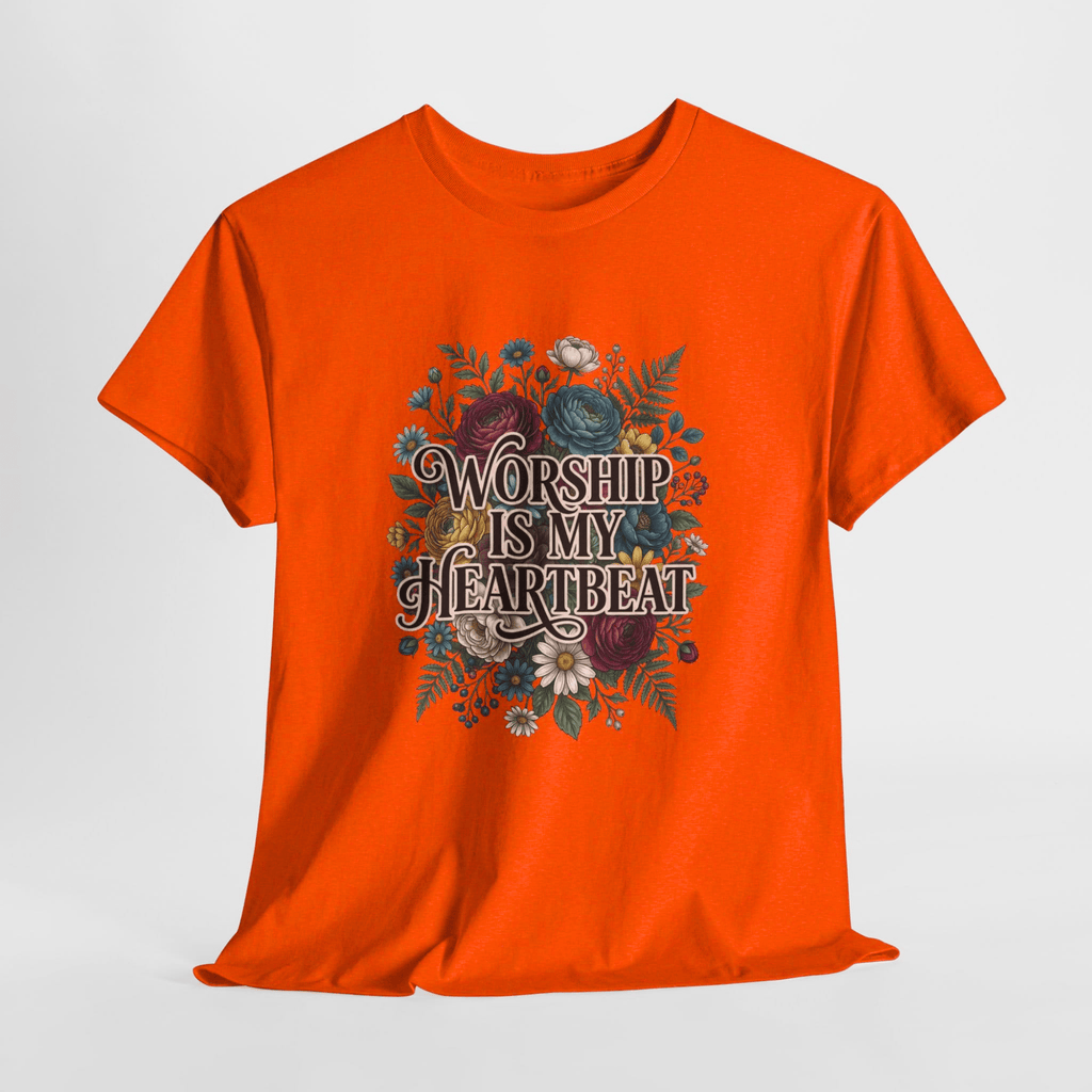 WORSHIP IS MY HEARTBEAT TEE