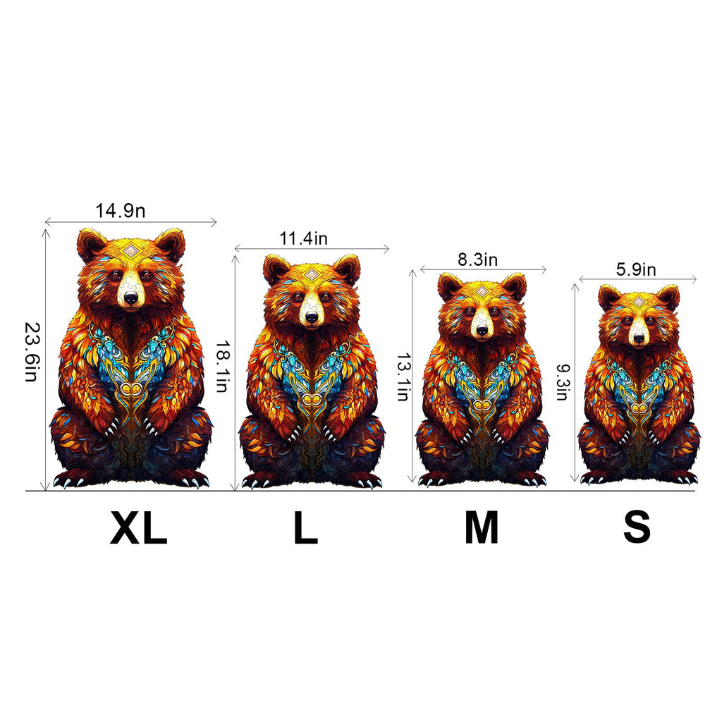 King Of Brown Bears Wooden Jigsaw Puzzle