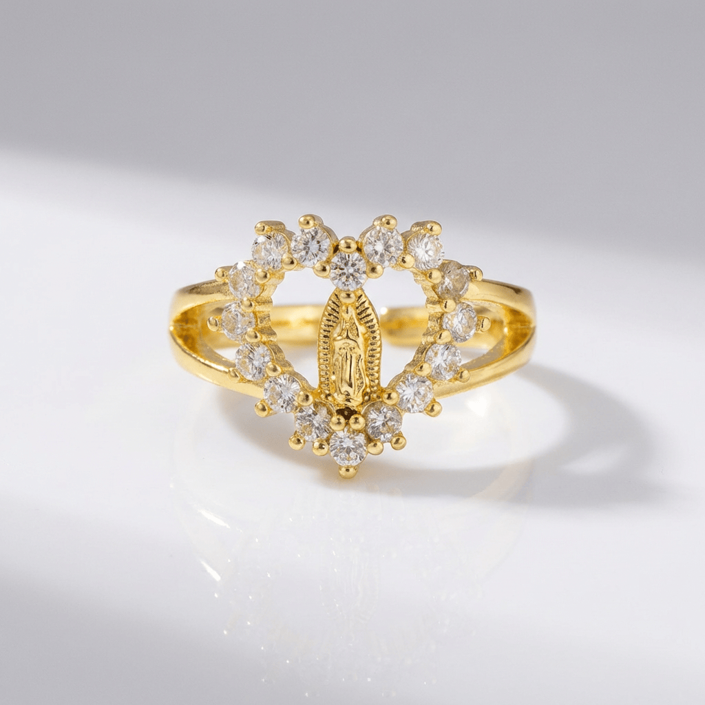 SILVER FAITH TRINITY RING - (ADJUSTABLE)