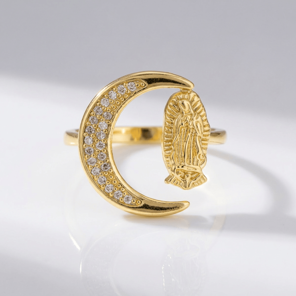 SILVER FAITH TRINITY RING - (ADJUSTABLE)