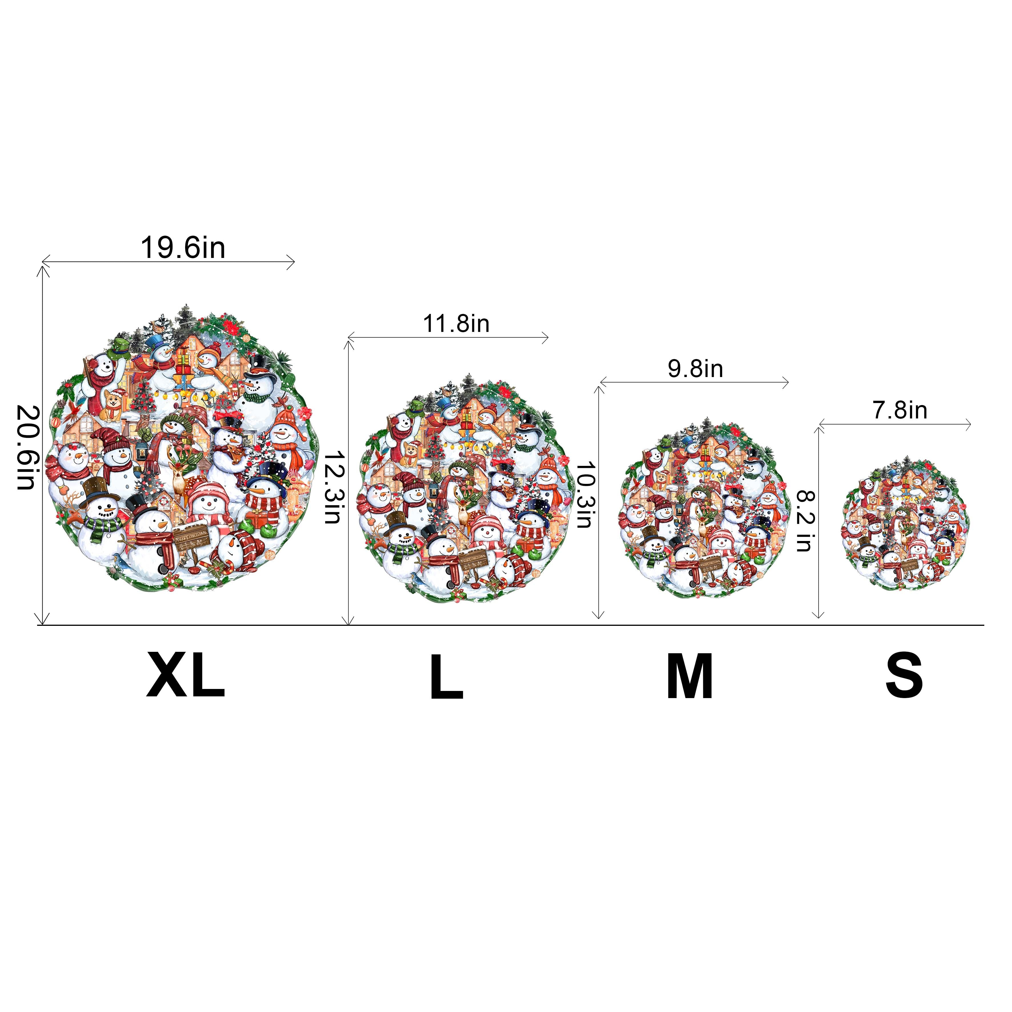 Merry Christmas Wooden Jigsaw Puzzle