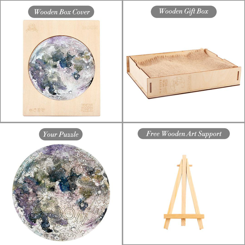 Moon Wooden Jigsaw Puzzle