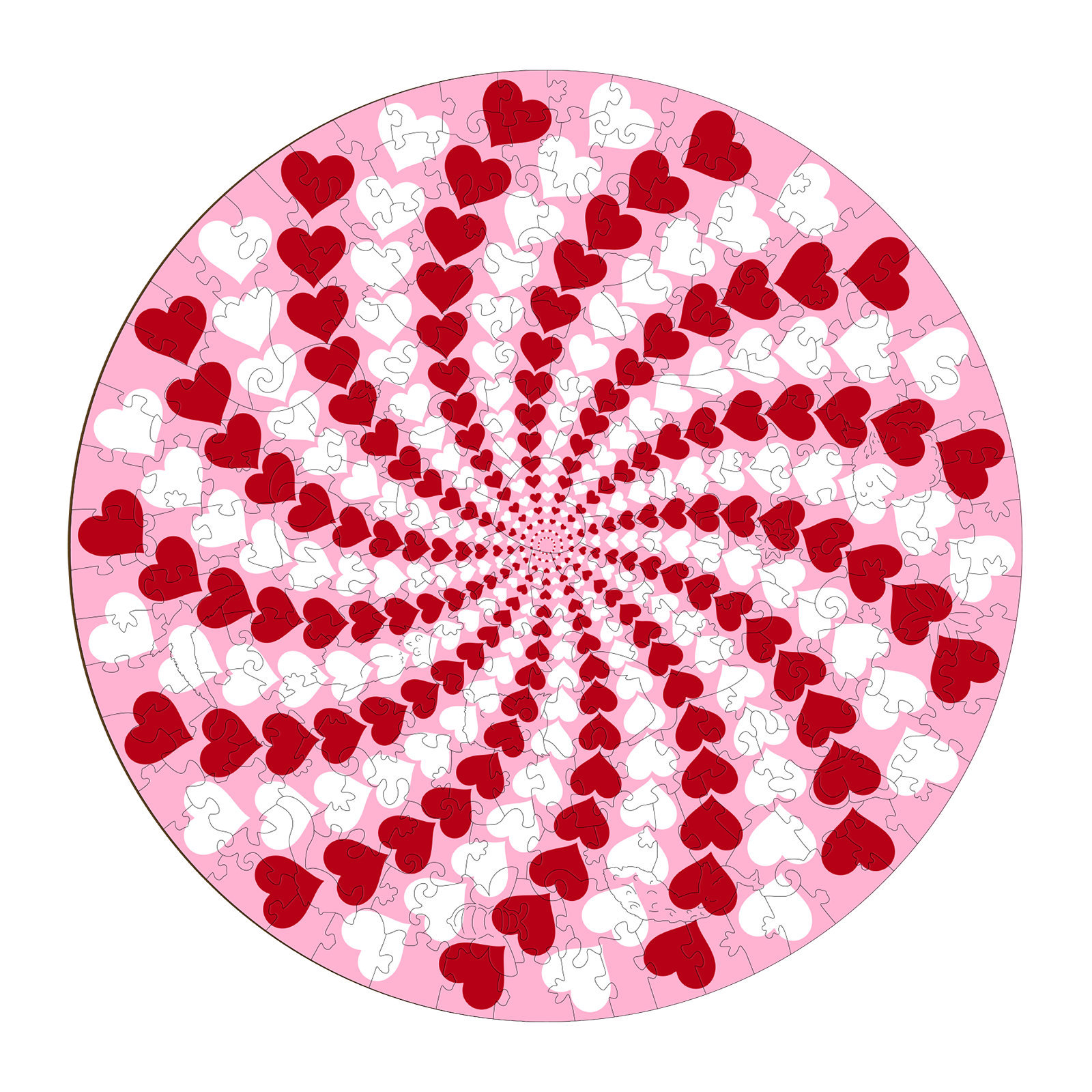 Love-2 Wooden Jigsaw Puzzle
