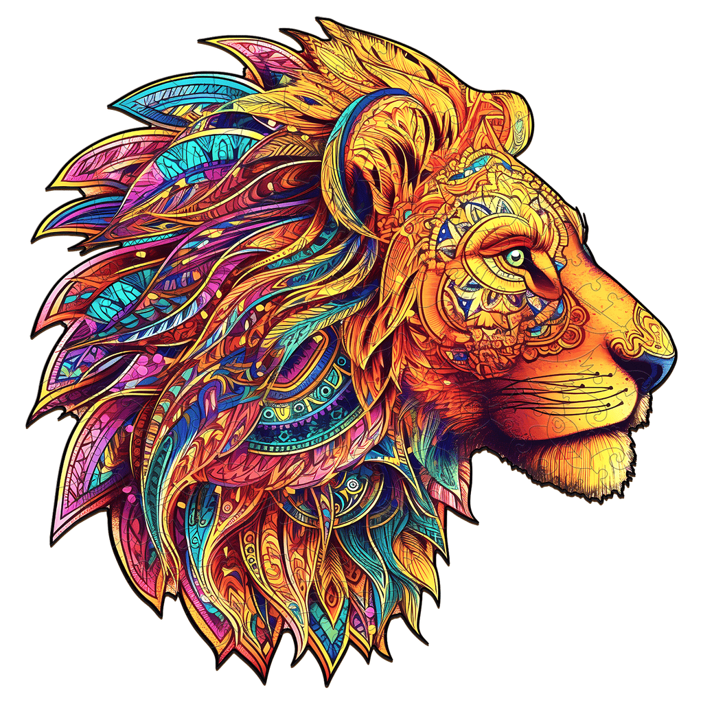 The Jungle King-3 Wooden Jigsaw Puzzle