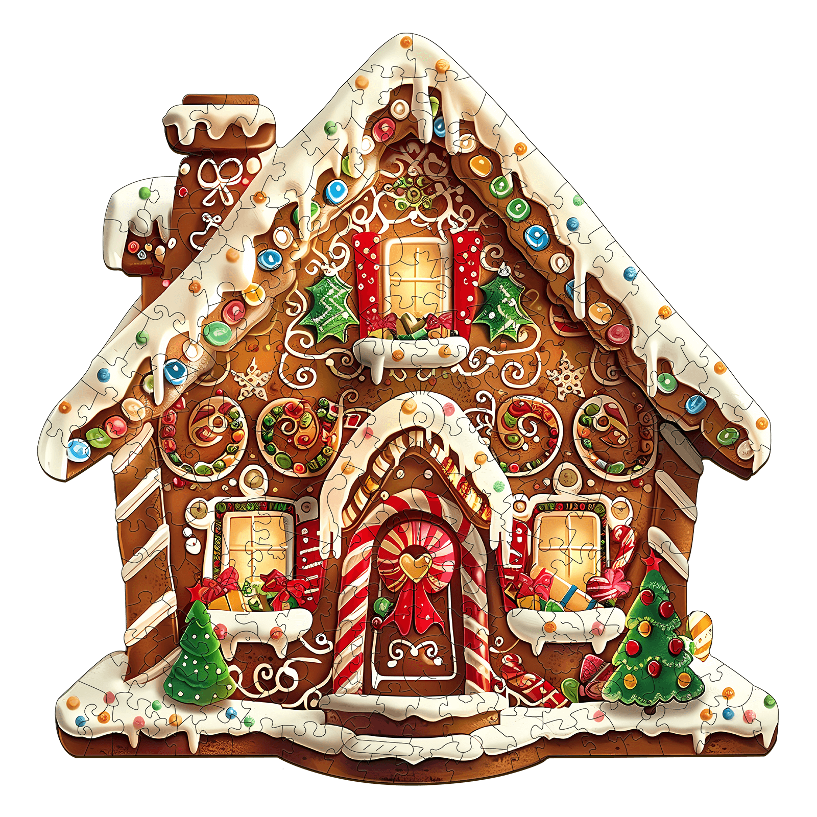 Christmas Gingerbread House-1 Wooden Jigsaw Puzzle