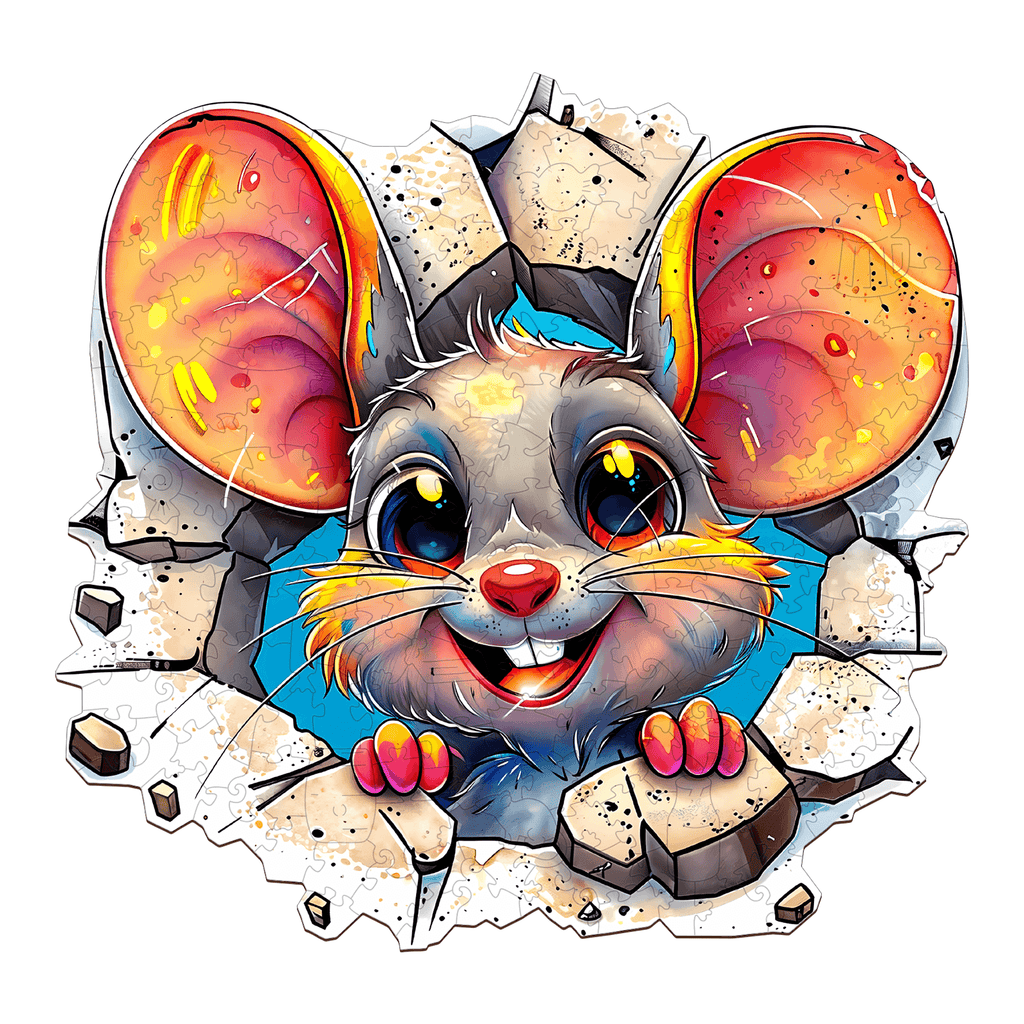 Wall Rat-1 Wooden Jigsaw Puzzle