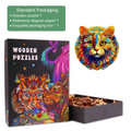 Colorful Cat Wooden Jigsaw Puzzle