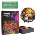 3D Kitten in Autumn Wooden Jigsaw Puzzle