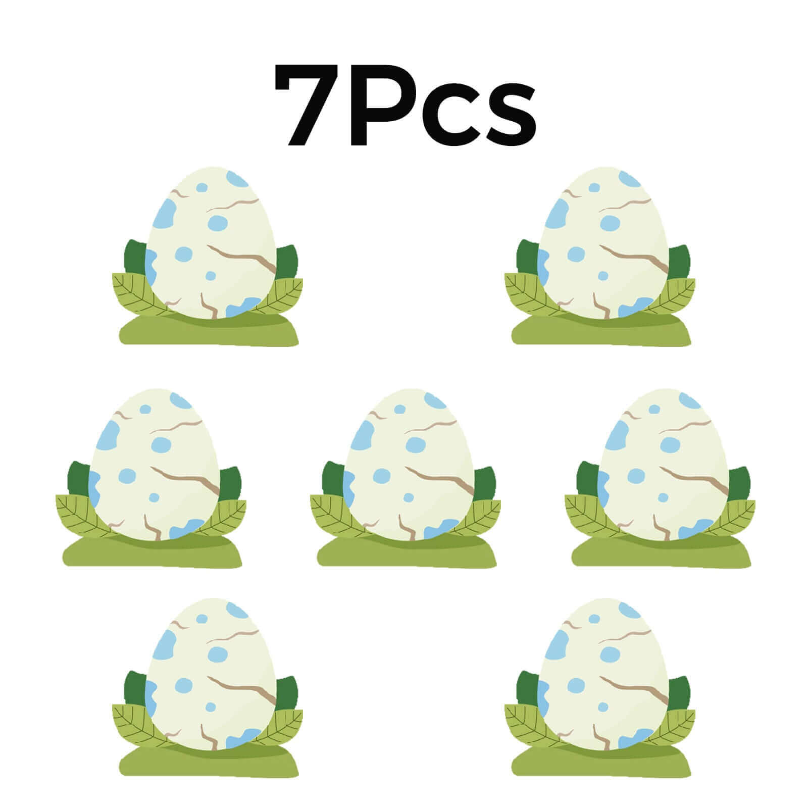 Dinosaur Egg Stickers-7pcs