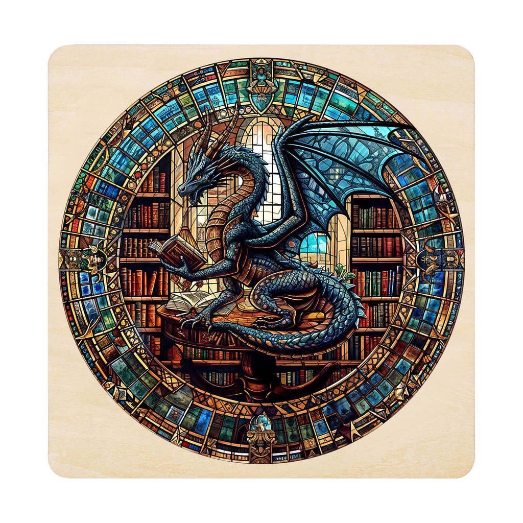 Maze Puzzles—Library Dragon