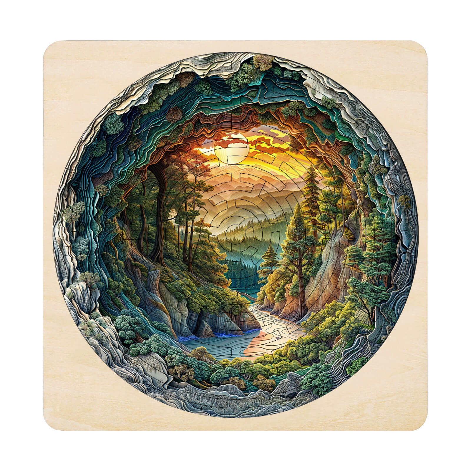Maze Puzzles—Green Stream