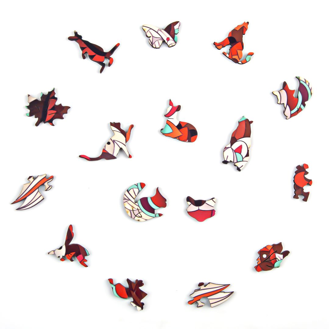 Clever Raccoon Wooden Jigsaw Puzzle