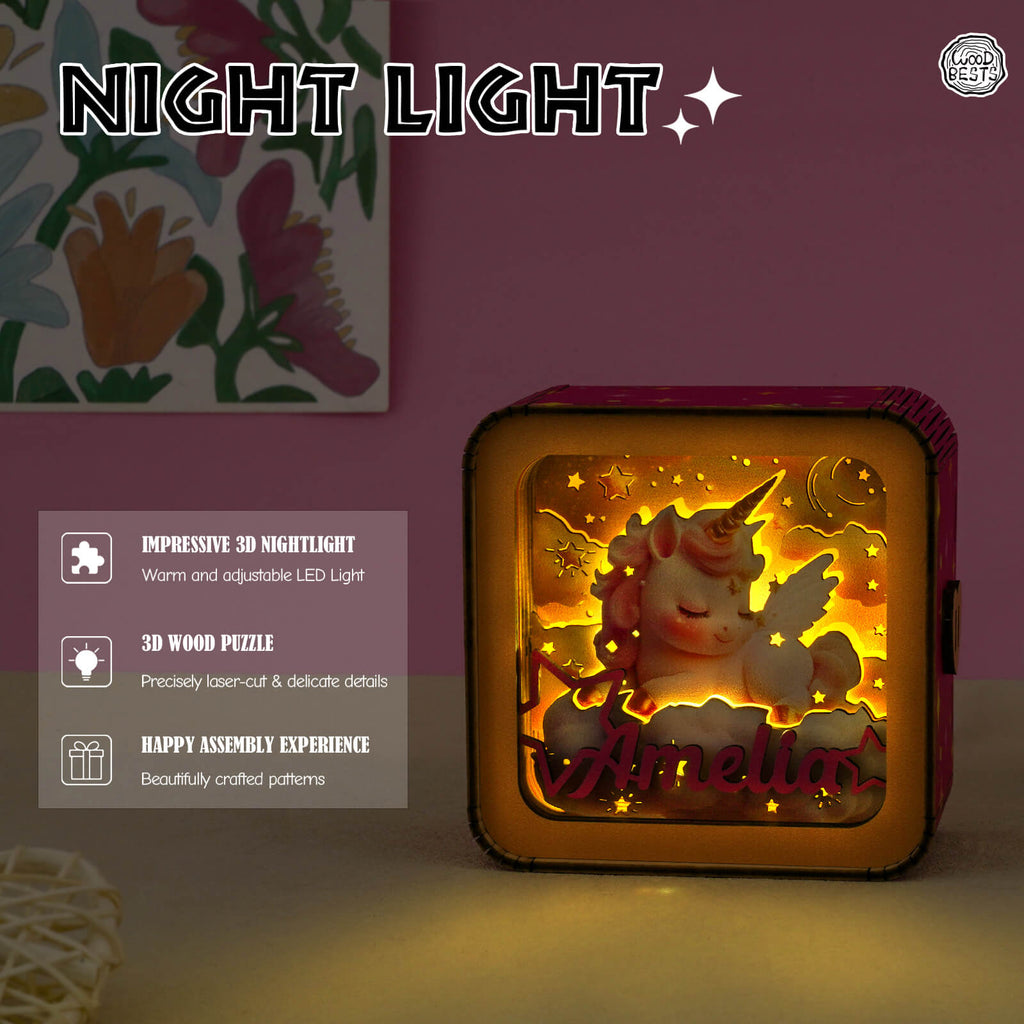 My Little Pony Kit - Personalized 3D Wooden Puzzle Night Light