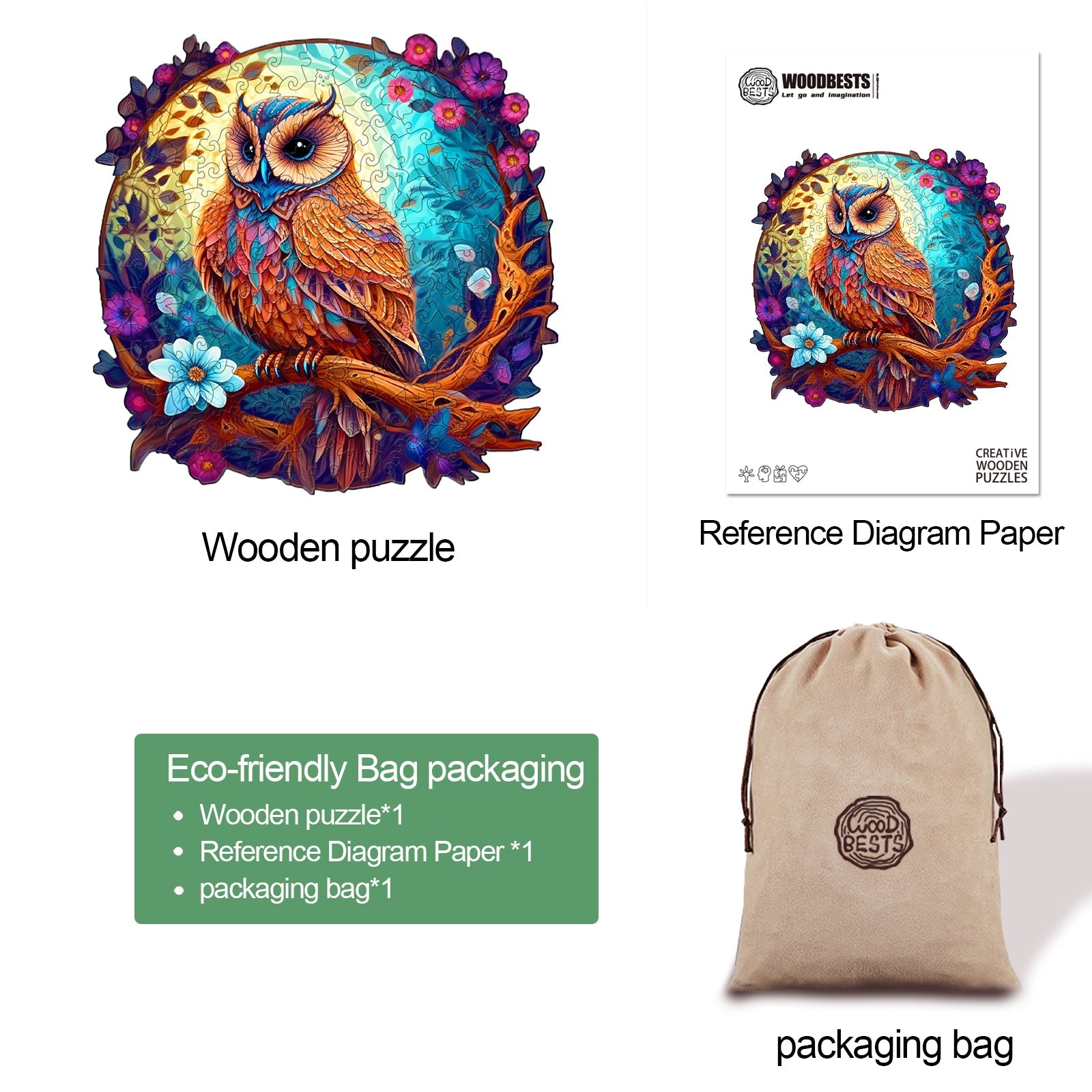 Silent Owl Wooden Jigsaw Puzzle