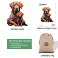 Parent-child Labrador-2 Wooden Jigsaw Puzzle
