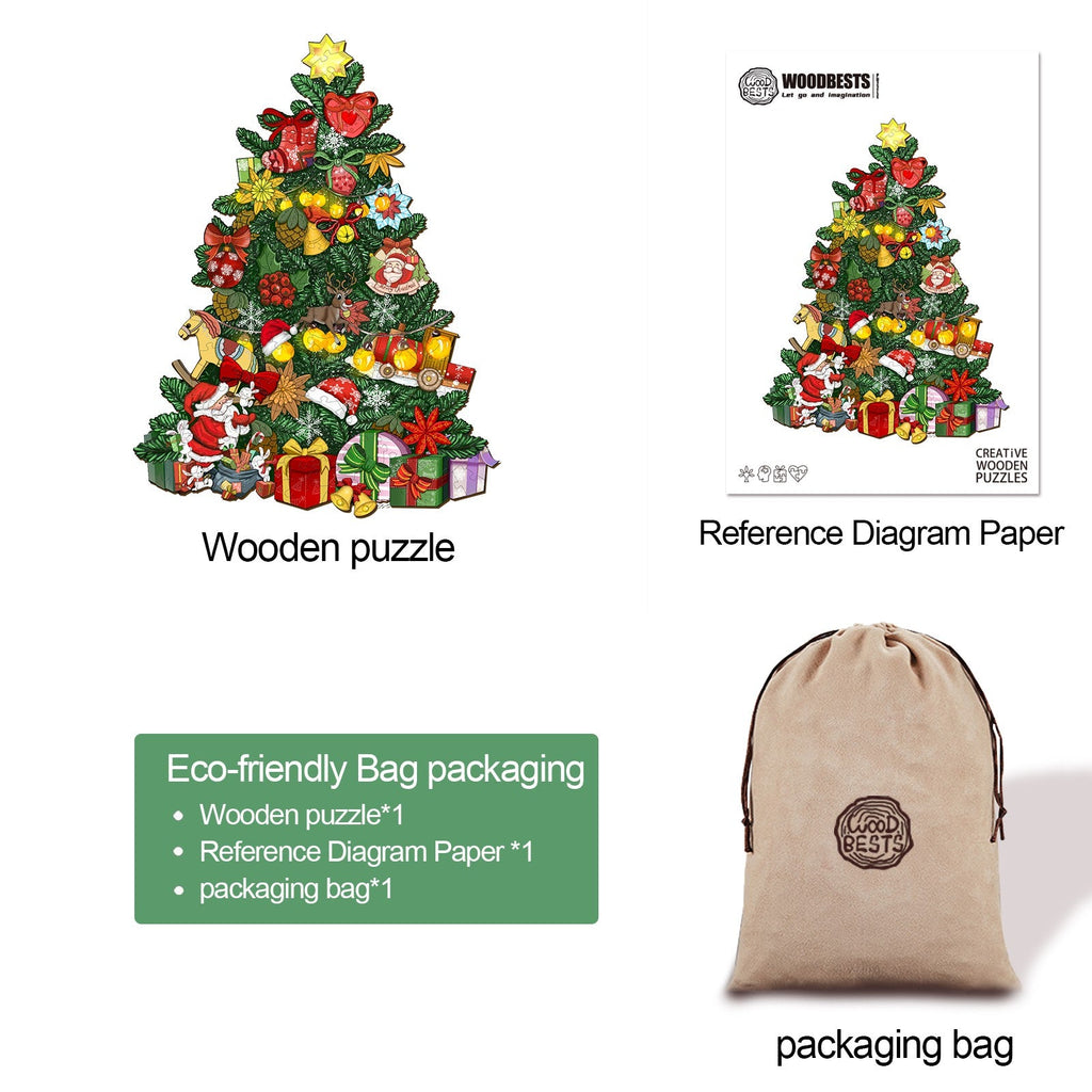 Christmas Tree Wooden Jigsaw Puzzle