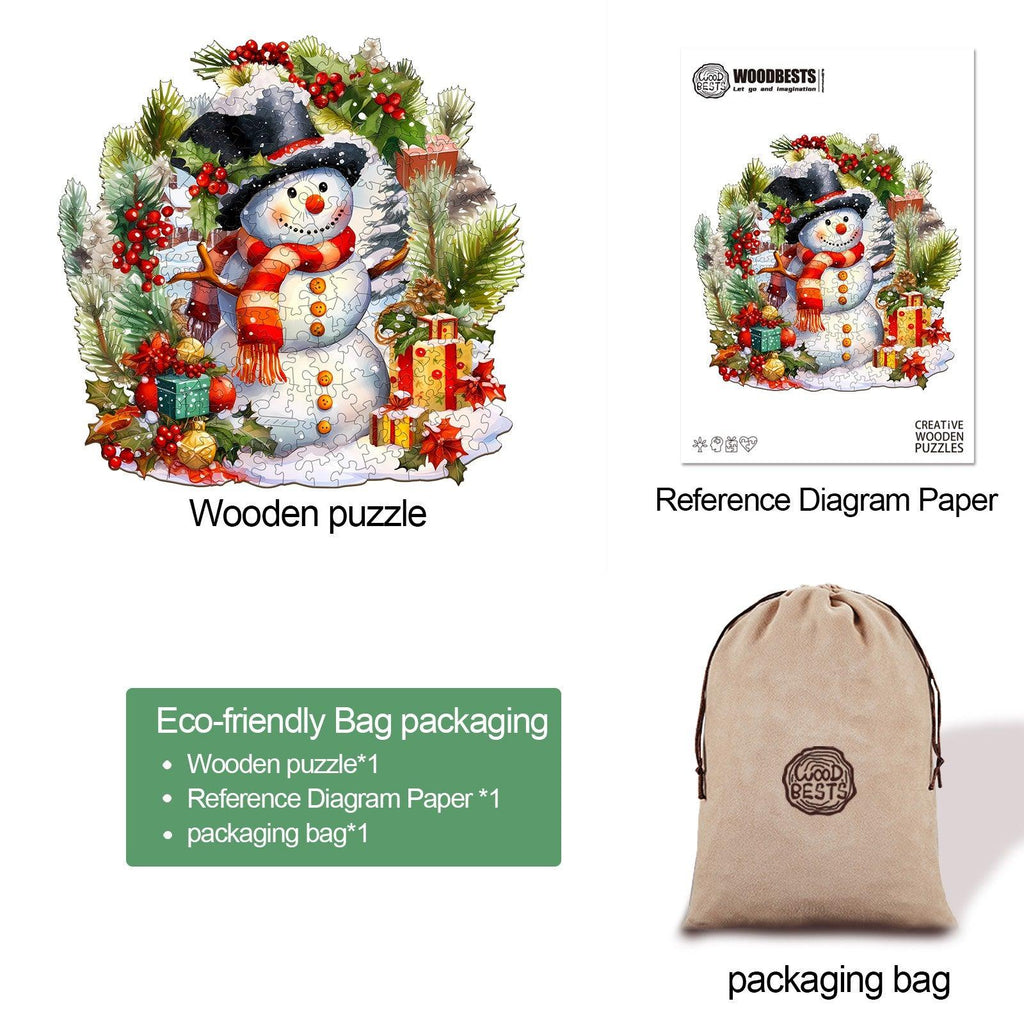Frosty The Snowman Wooden Jigsaw Puzzle
