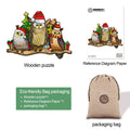 Christmas Party Wooden Jigsaw Puzzle