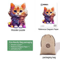Cute Cat Wooden Jigsaw Puzzle